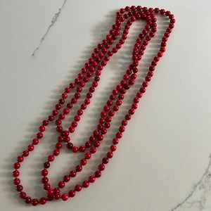 Hazen & Co. red necklace never worn